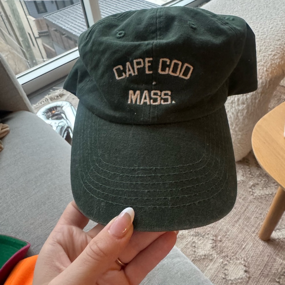 Cape Cod Mass. Green Baseball Cap